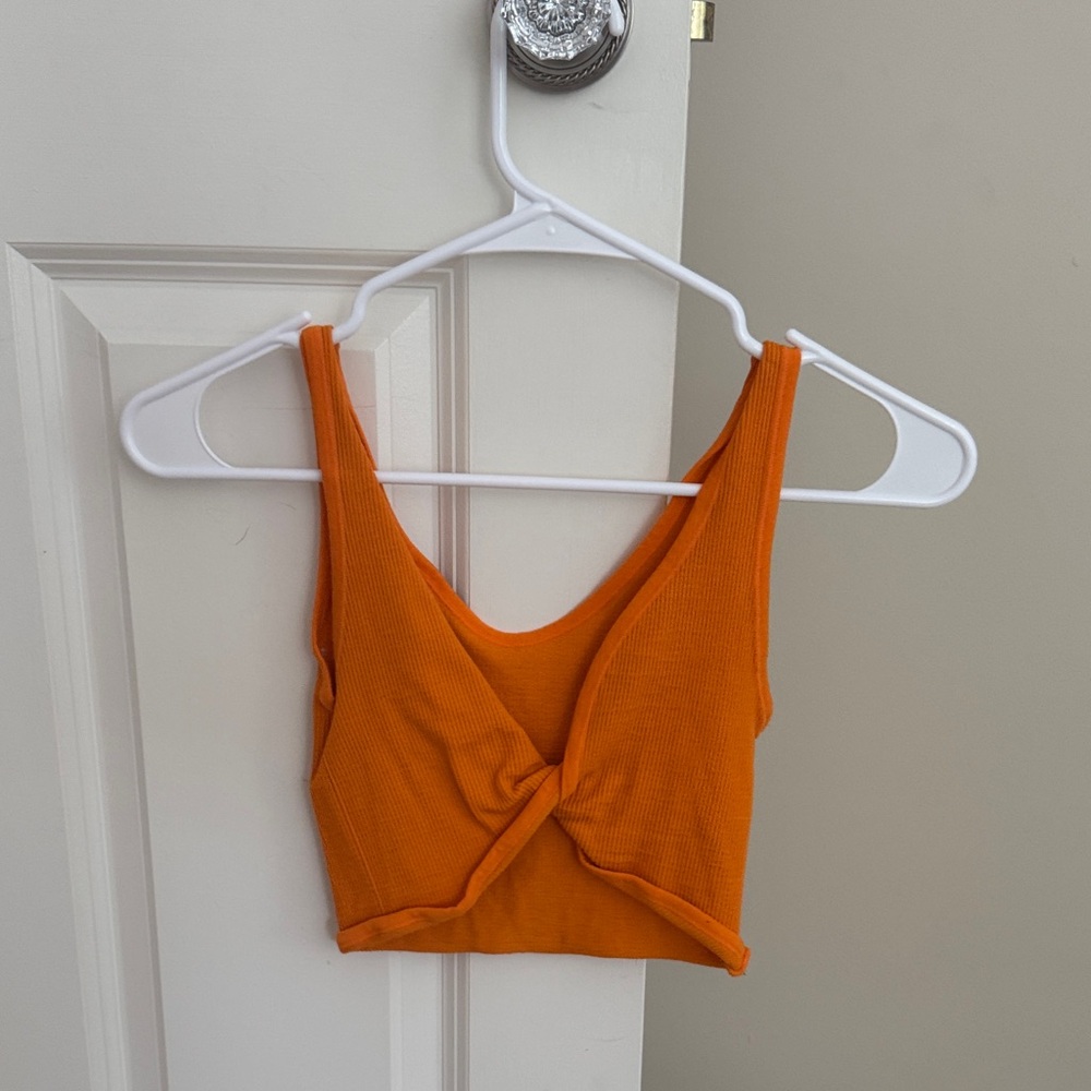 Out from under orange twist top